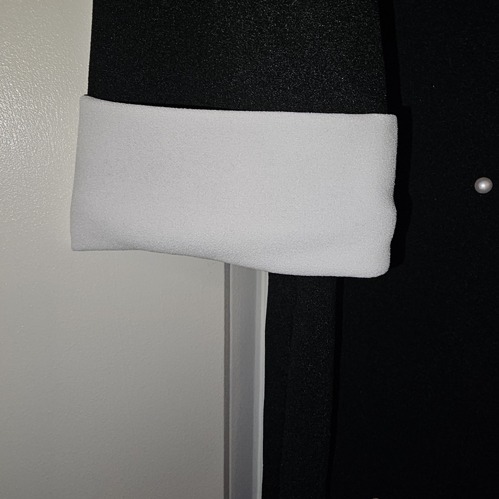 Shein Xl Black Polyester,Elastane Shift Dress Wit… - image 2